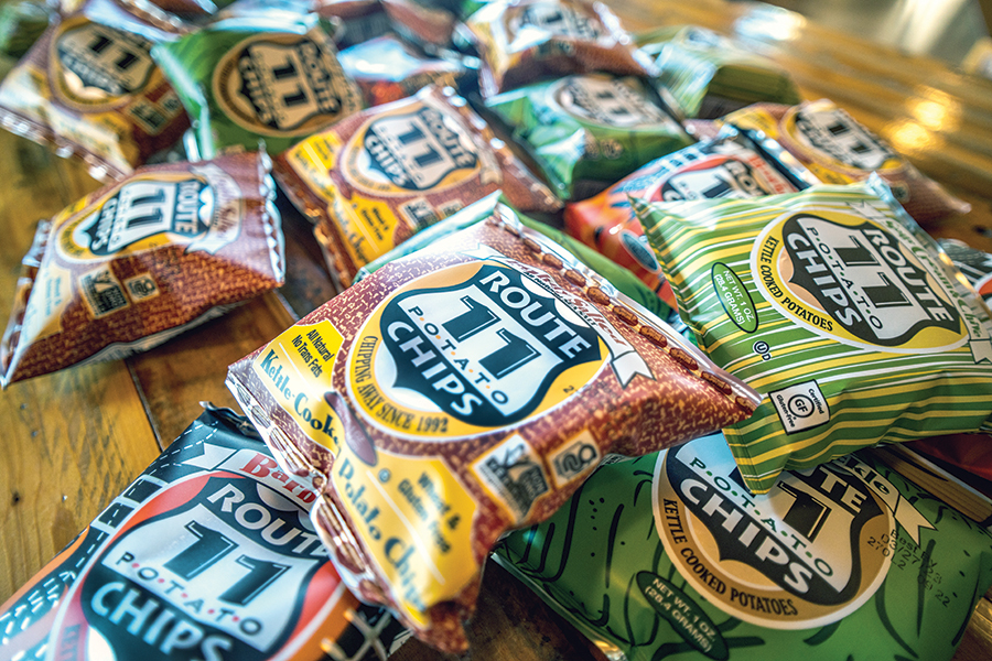 “Lunchbox Mini”-sized bags are available in some of Route 11’s classic flavors.