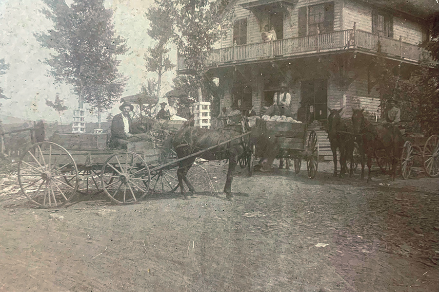 Locals traded eggs for dry goods at the Davenport General Store.