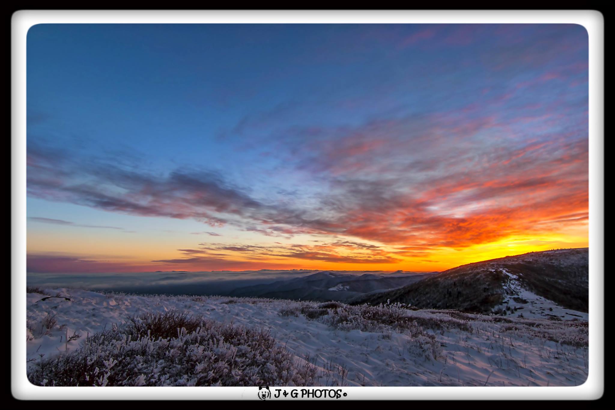 This Mornings Beautiful Sunrise from Round Bald..

It was a beautiful clear morning wallking up to the top of Round Bald and the early sunrise colors didn't disappoint either which made for these beautiful scenes. The trip was well worth getting up at 4:00am and we will share more of our pics later on.

Photo shot off of Round Bald, in Roan Mountain, Tennessee Check out our photo page https://www.facebook.com/JandGPhotos

Likes, comments and shares are welcomed, but please do not alter the photos (crop the border and our copyright) and use it as your own.