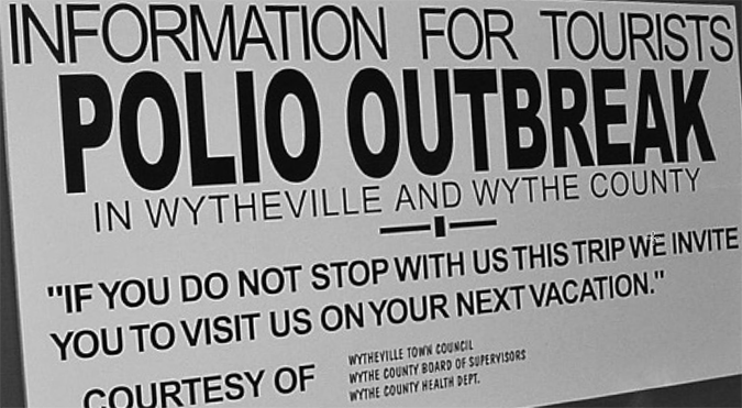 Motorists were warned to stay out of Wytheville in the summer of 1950.