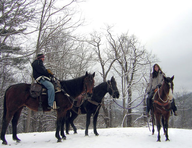 Excursions at Dutch Creek Trails, in Valle Crucis, might end with cowboy poetry.