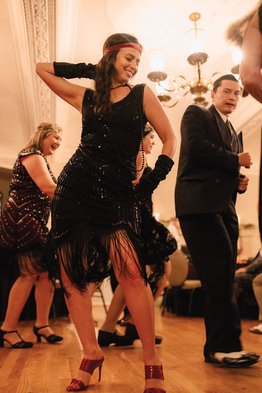 Much of the night was danced away.