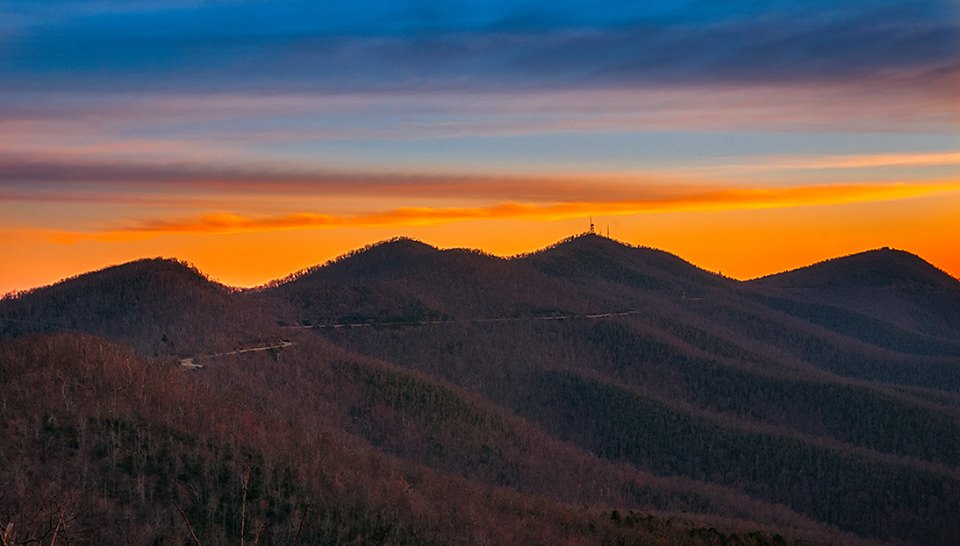 Dawn of a new day on the Blue Ridge Parkway
Pounding Mill Overlook