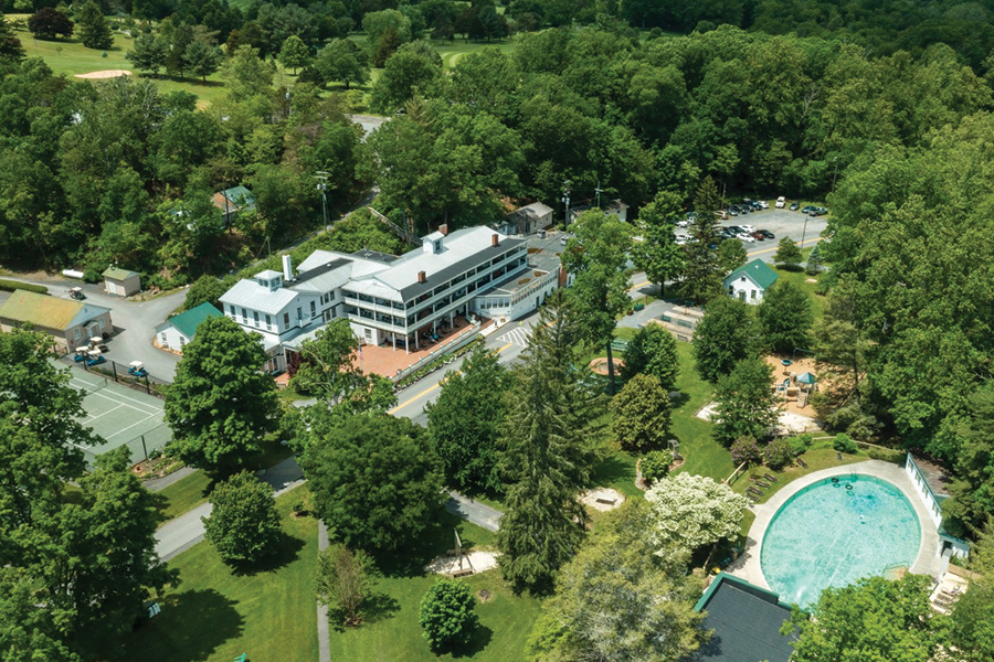 Capon Springs and Farms, High View, West Virginia, is home to a spring-fed pool.