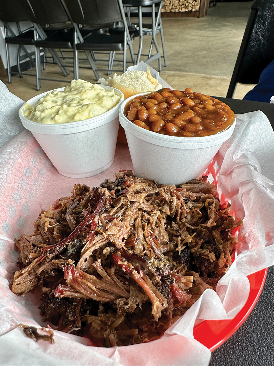 At Kane Street, smoked brisket is chopped, not sliced.