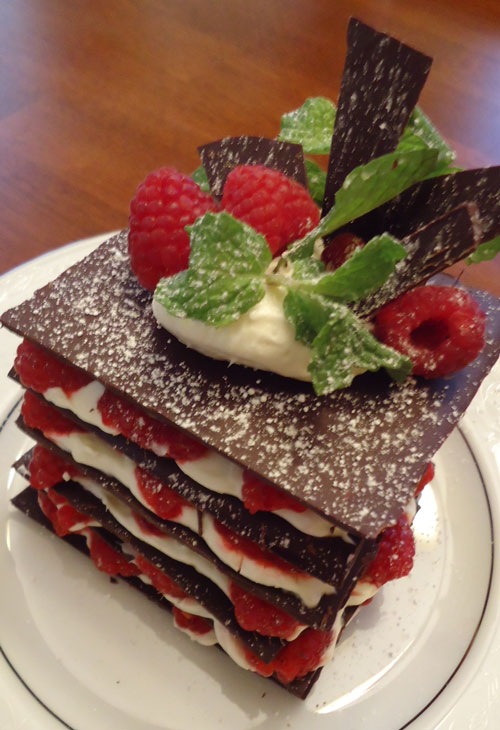 Chocolate, Berries & Cream Dessert