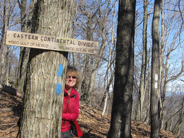 Pretty day, pretty sign, pretty girl.