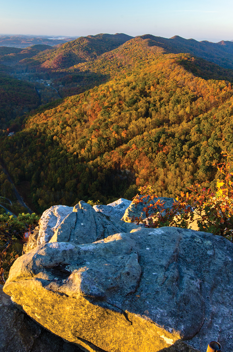 This is a view of three states at once, taken from the Pinnacle Overlook at the Cumberland Gap National Historical Park. From the photographer: “I am standing in Virginia, looking out to where Virginia meets Tennessee and Kentucky. The line inside of the mountain guides you where they join atop the ridge. One side of the mountain chain is Tennessee, and the other is Kentucky on a beautiful, crisp autumn morning. The Cumberland Gap NHP is a hidden gem that is not crowded; it is a place to unwind, relax and enjoy the views. I love to come here and just look out and enjoy the solitude.”