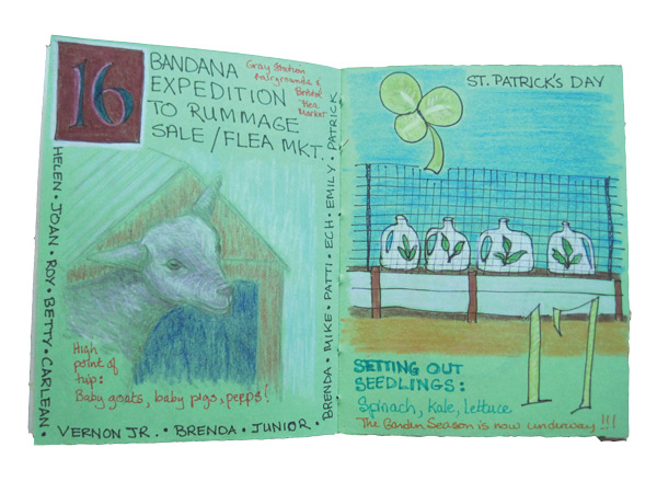 Simple drawings have come to be a way to recognize what each day affords.