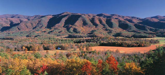 The view from Rich Mountain Road provides a great view of the Methodist Church.