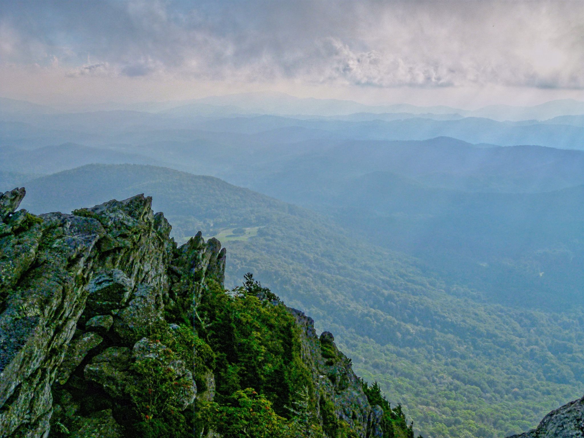 On top of Grandfather Mountain 8-28-2016