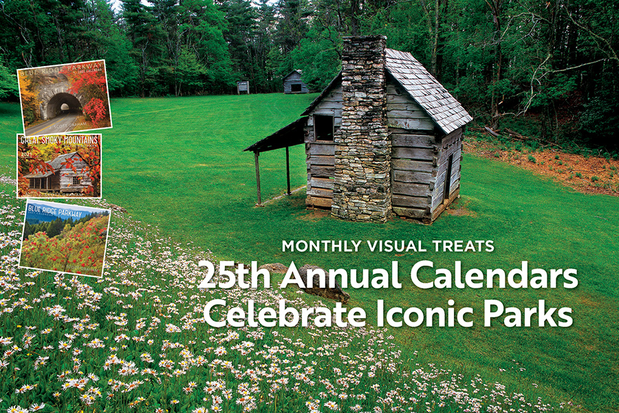 April along the parkway. Historic structures at E.B. Jeffress Park (Milepost 272.5) include a springhouse, Cool Springs Baptist Church and this one, the Jesse Brown Cabin. E.B. Jeffress was, in 1934, chairman of the North Carolina Highway Commission, and in that role helped persuade the federal government to place the Blue Ridge Parkway on the route it follows today.