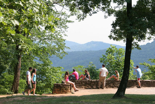 Monte Sano State Park has cabins, camping and more than 14 miles of hiking and biking trails.