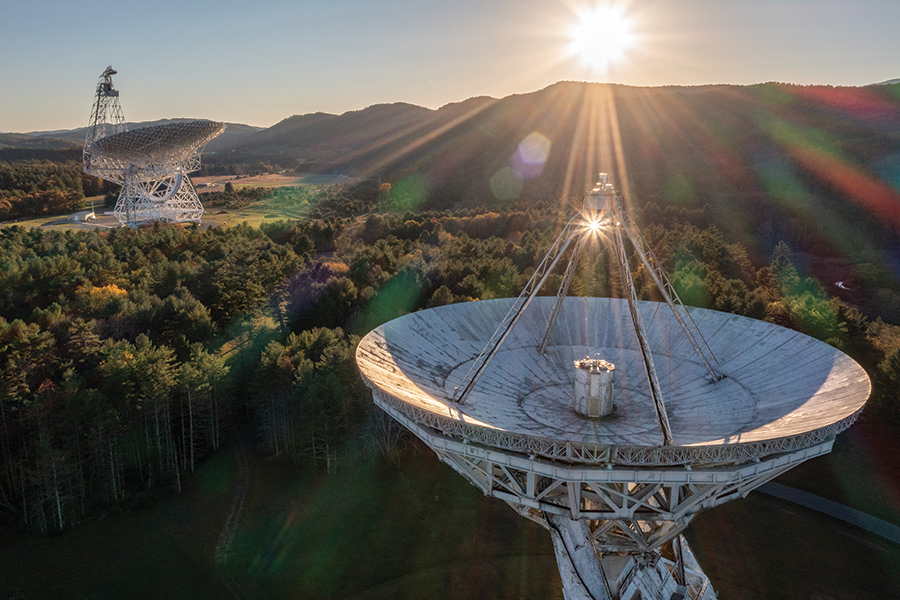 West Virginia’s Green Bank Observatory is in the National Radio Quiet Zone, so no electronics!