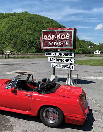 The Hob-Nob neon sign is over 60 years old.