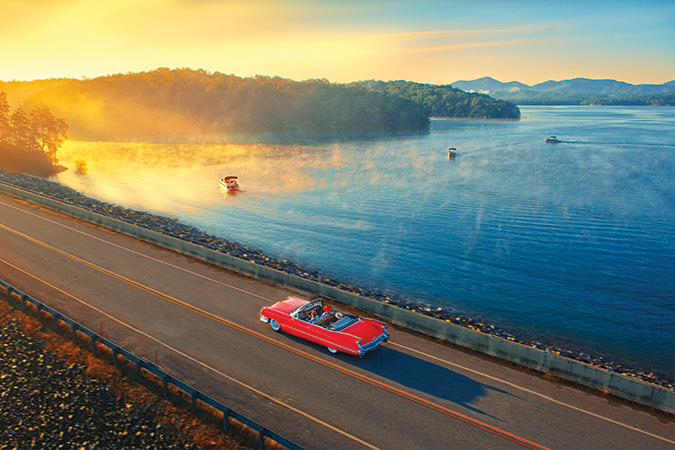Lake Blue Ridge is one lure near Blue Ridge, Georgia; another is nearby Fort Mountain State Park.