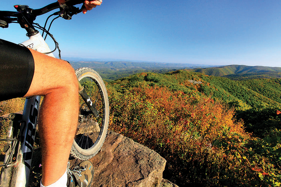 360-degree views of the Shenandoah Valley await at Reddish Knob, located about 25 miles from downtown Harrisonburg, Virginia.