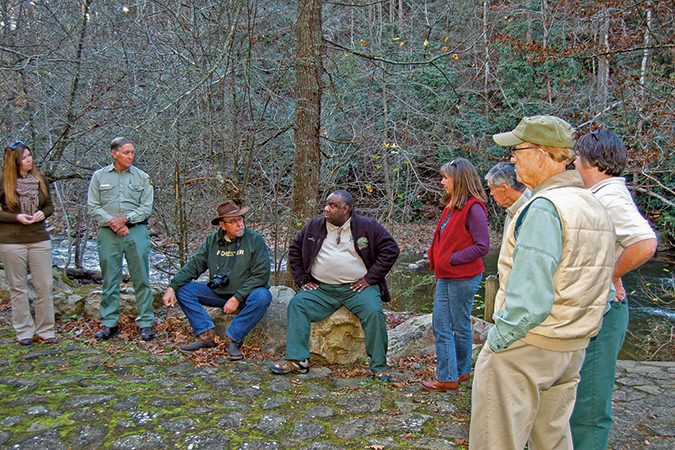 JaSal Morris hosts a Cherokee National Forest field trip.