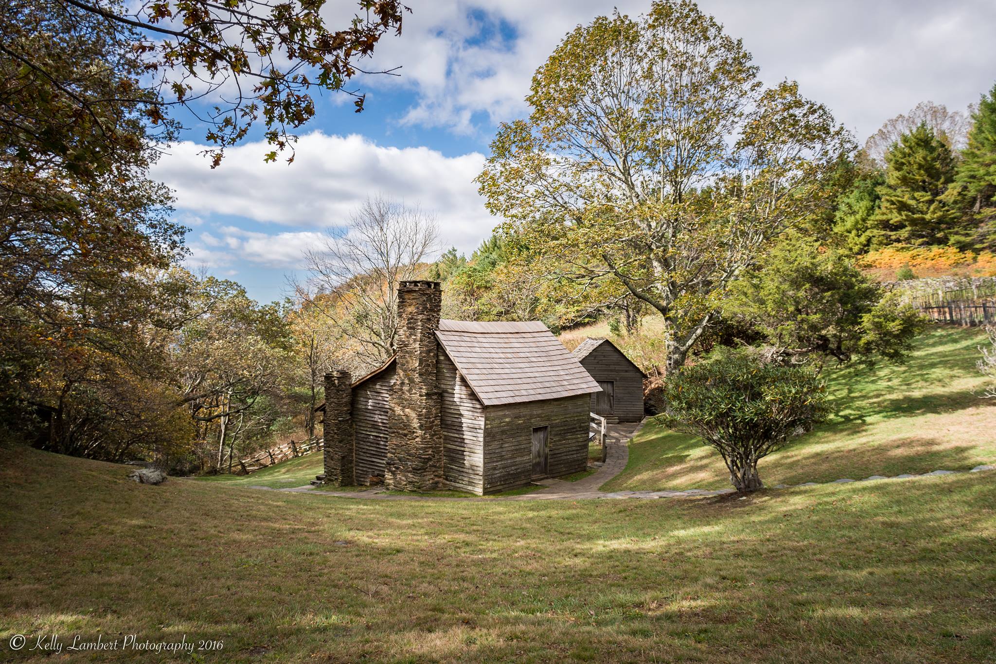 Brinegar Cabin along the Blue Ridge Parkway in North Carolina.