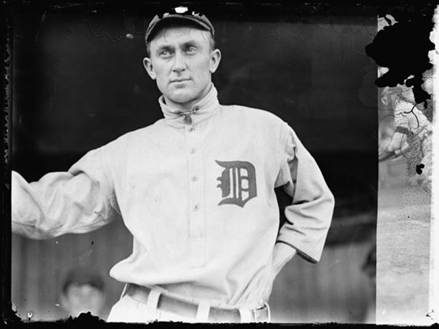 Ty Cobb reached the big-league Detroit Tigers in 1905 at age 18, three weeks after the death of his father. Photo: from the National Photo Company Collection, Library of Congress.