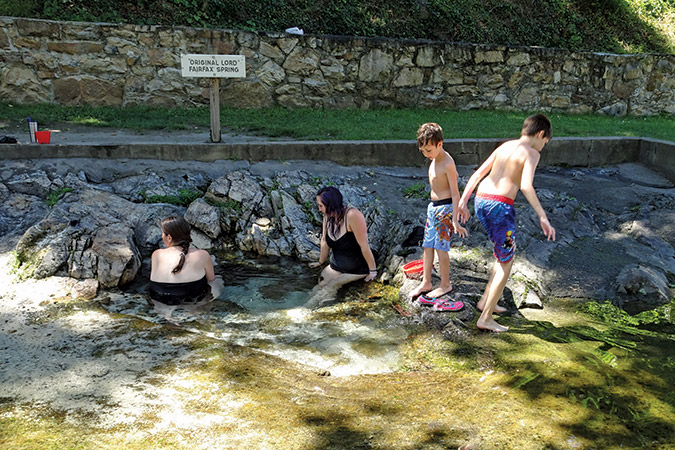 Mineral springs are popular in Berkeley Springs.
