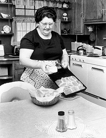 Pearl Jackson’s rolls helped start Jonesborough’s annual Storytelling Festival.