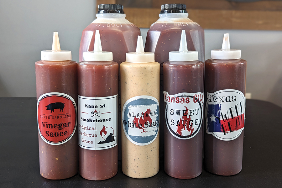 Kane Street’s barbecue sauces encompass styles from several states.