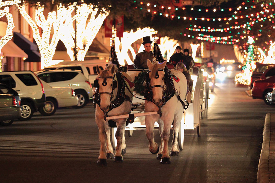 The Town of Forest City, North Carolina, comes to life with more than 1 million holiday lights.