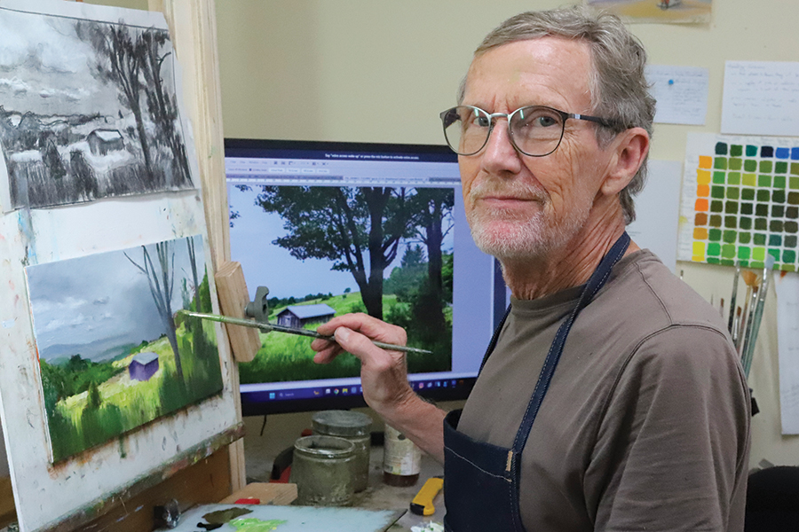 Allen Monsarrat: “My process begins in constantly observing the world around me, most importantly the play of light.”