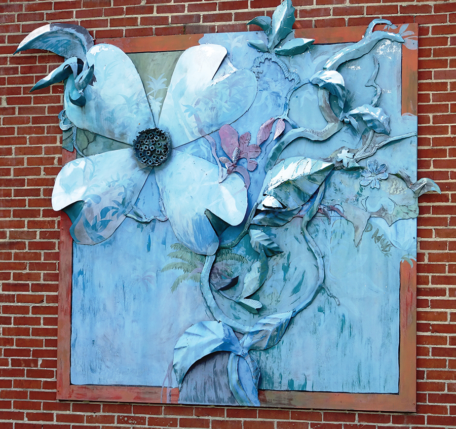 Three-dimensional public art graces downtown Whitesburg.