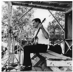 Doc Watson plays the banjo at the 1965 Fincastle (Va.) Bluegrass Festival, among the first multi-day bluegrass festivals in the country.