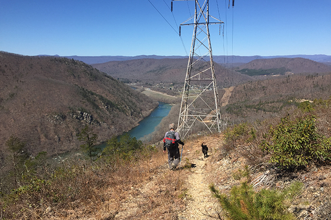 Rocky Row 3/23/19: The Day Hiker documents the wrong turn Kurt takes every time we do this trail.