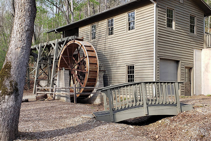 The grist mill at Meeks Park in Blairsville, GA.