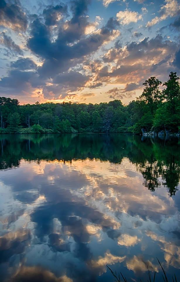 Price lake sunset. What a beautiful place, right on the parkway!
