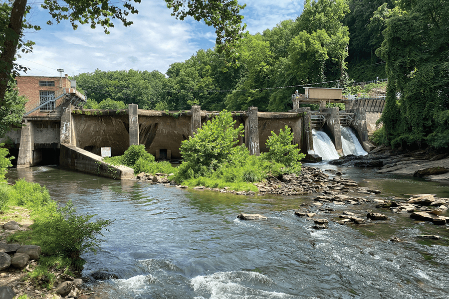 Removal of the Ela Dam on the Oconaluftee River is a goal of American Rivers.