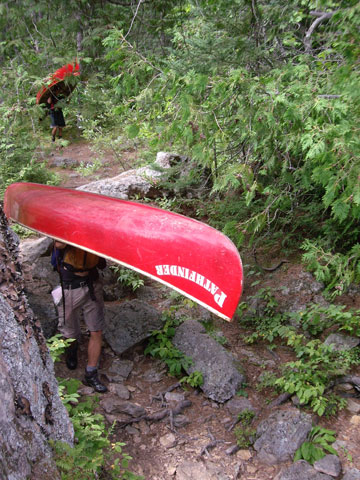 Canoe camping involves off-water as well as on-water.
