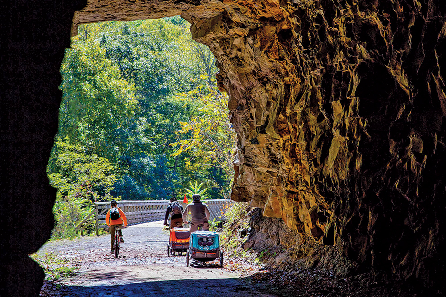 West Virginia’s Greenbrier River ties together former whistlestop towns over 78 miles.
