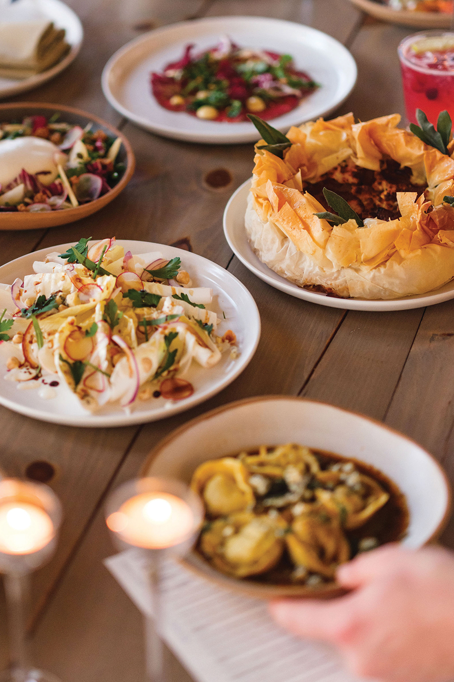 Enjoy farm-to-table fare at The Silo Cookhouse at The Horse Shoe Farm in Hendersonville, North Carolina.