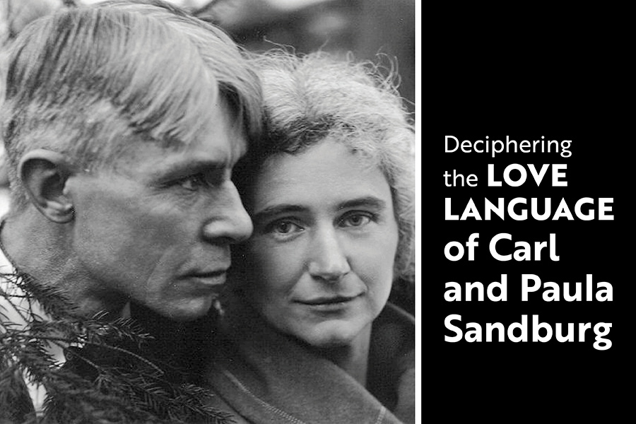 Carl Sandburg met Lilian Steichen in 1907 and married her six months later. They were wed for 59 years. Photo is from 1923.