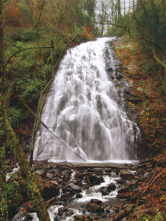 Crabtree Falls. (2.7-mile loop, moderate). This popular spot is at Milepost 338.9 of the Blue Ridge Parkway, where the 70-foot falls draws viewers to the extent that early morning is recommended for visit time. GPS: 35.812541, -82.143360