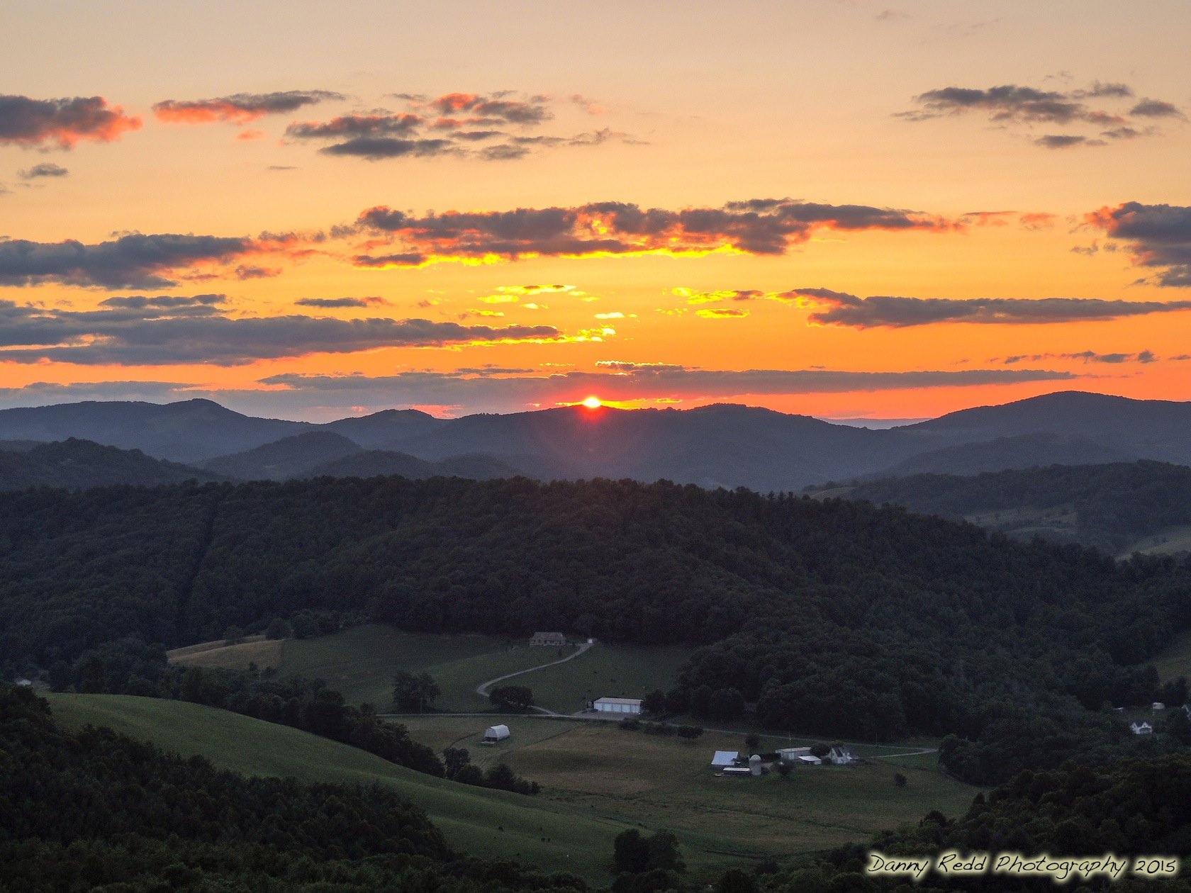 Another last peek of the sun as it disappeared below the mountains. Never miss a chance to watch a sunrise or sunset
