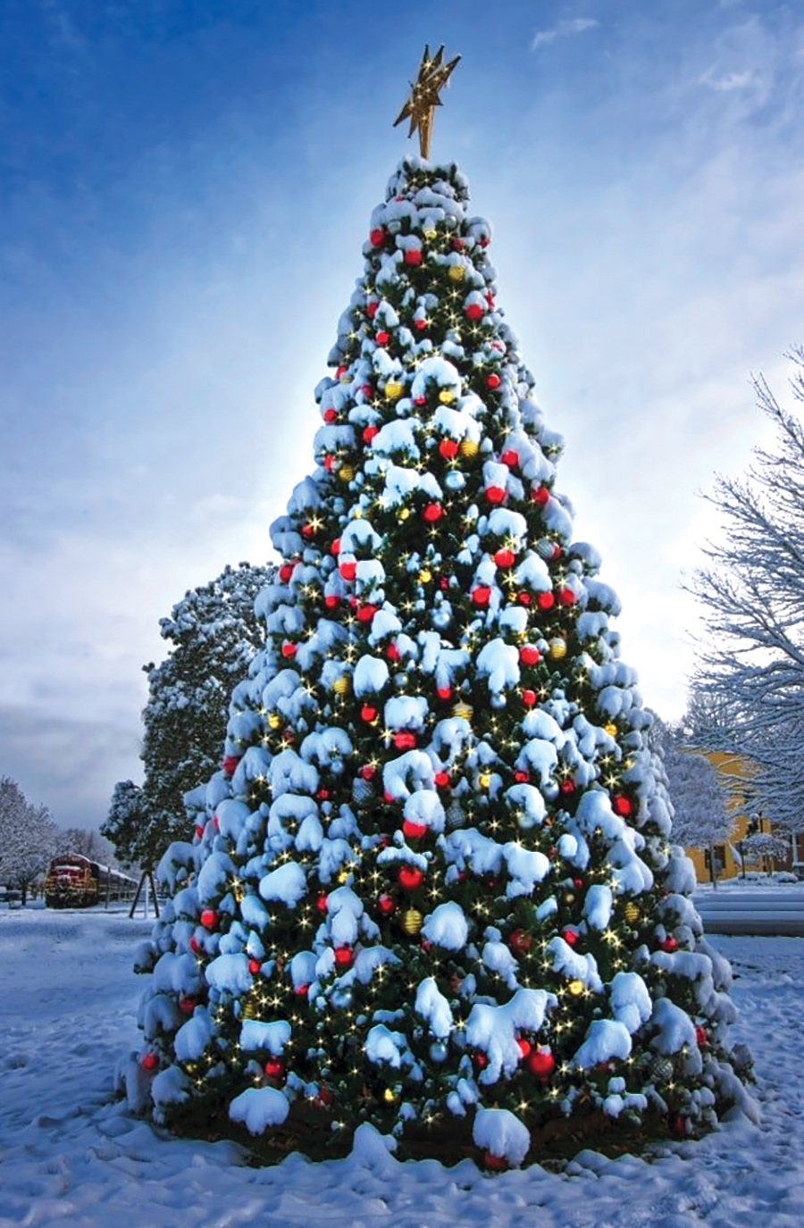 Blue Ridge, Georgia, offers strolling holiday entertainment on its downtown streets.