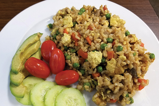 Food at Kristina’s Kitchen in Whitley City, Kentucky is plant-based.