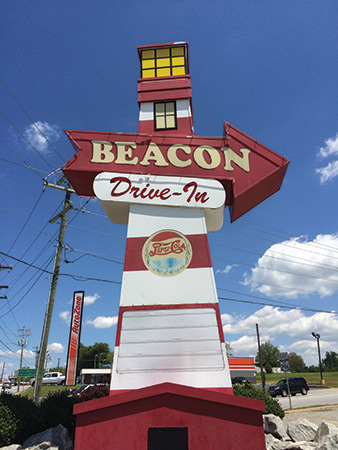One of Spartanburg’s most recognizable landmarks beckons diners to the Beacon for platters “a-plenty.”