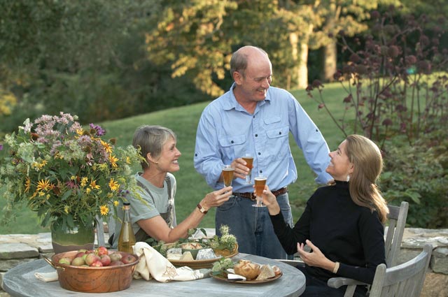 Cider pairs with food, in this tasting at Foggy Ridge, just as wines are enjoyed with certain flavors.