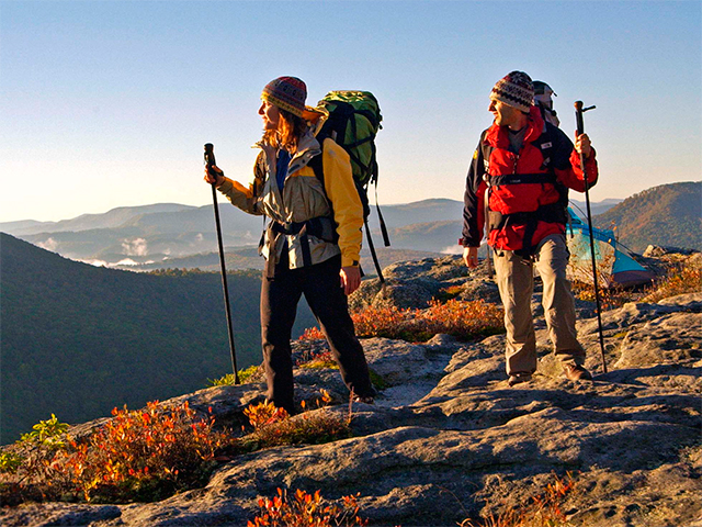 The sun never sets on options for day hikers and backpackers in West Virginia’s Monongahela National Forest.