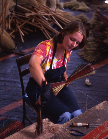 Berea College students such as Amy Harmon work in lieu of tuition, many in the arts.