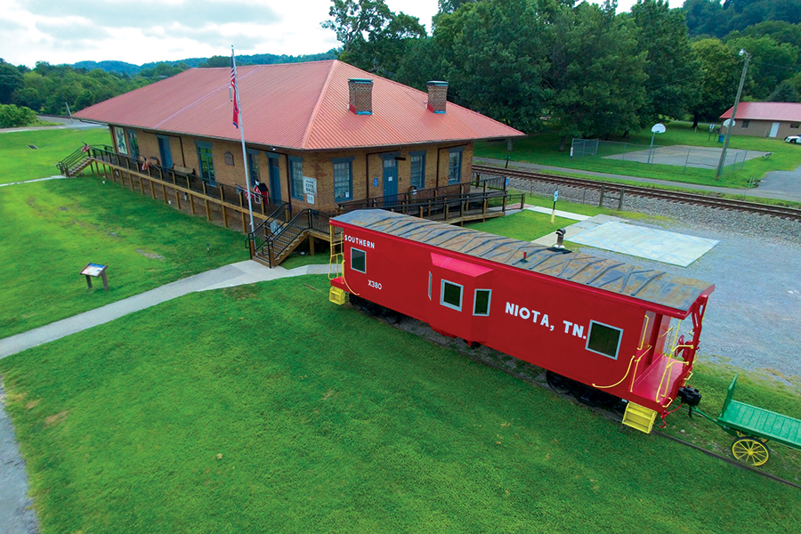 Niota, Tennessee, is known for fried green tomatoes and its 1854 depot.