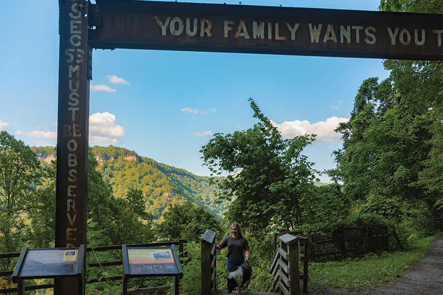 In West Virginia’s New River Gorge, a strenuous hike leads to the coal town of Kaymoor.