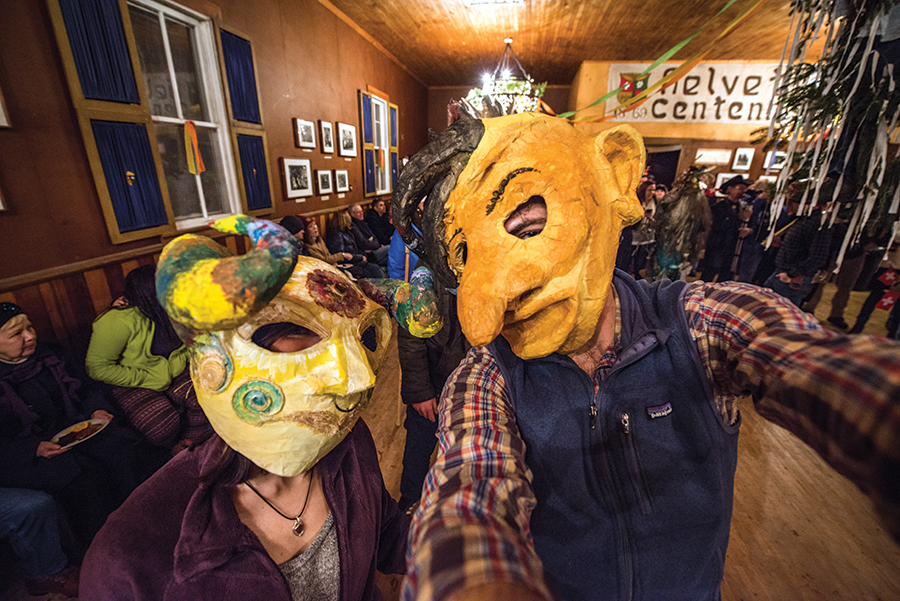 Helvetia, West Virginia’s Fasnacht celebration is held the Saturday before Fat Tuesday each February.